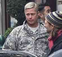 Brad Pitt se je obrnil siva in nosil vojaške uniforme