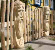 Dekorativni ograja iz lesa