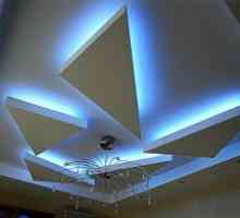 Oblikovanje strop mavčne plošče z osvetlitvijo