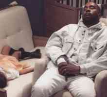 Kanye West in severno dojenček spi v trgovini