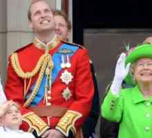 Britanska kraljica Elizabeta II je z družino obiskal parade Trooping barvo