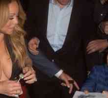 Mariah Carey v razkrivajo mini obleko razgalil prsi v javnosti