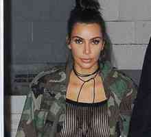 Nov trend Kim Kardashian: obleka-net in izzivalno spodnje perilo