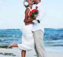 Plaža poročna obleka