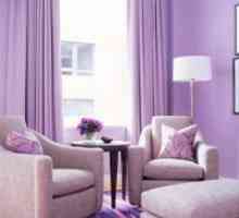 Purple ozadje v notranjosti dnevni sobi