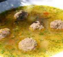 Meatball in riž juho