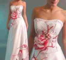 Rose poročna obleka