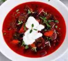 Rdeča pesa juha z mesom - klasičen recept