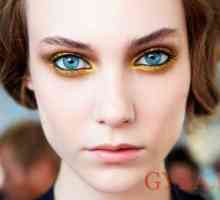 Senca modre oči - kako najti in ustvariti popoln make-up?