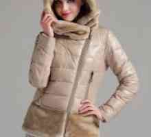 Ženska zimska jakna s kapuco na sintepon