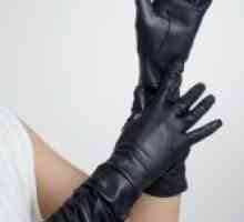 Ženske dolge usnjene rokavice