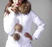 Ženska zimska jakna s krznom na sintepon