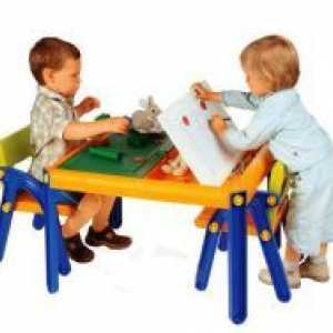 Otroške mize in stoli iz 2 leti