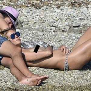 Heidi Klum zabavali z mladim ljubimcem na plaži zgoraj brez