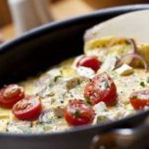 Kako kuhati omleta s paradižnikom?
