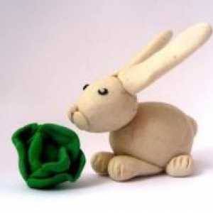 Kako Skulptura iz plastelina zajca?