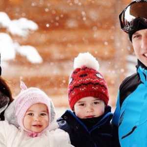 Kate Middleton in princ William se je z otroki na smučišču
