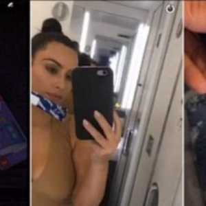 Kim Kardashian si šest testov nosečnosti v letalu