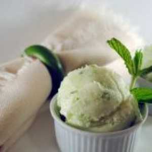 Osvežujoče in poživljajoče sladoled "mojito"