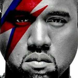 Raper Kanye West pa PR pri delu David Bowie