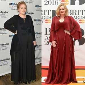 Višina in teža pevka Adele
