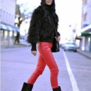 Čevlji skladu z fur coat