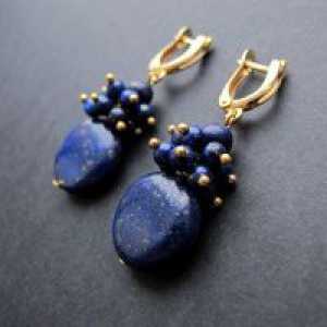Uhani z lapis lazuli
