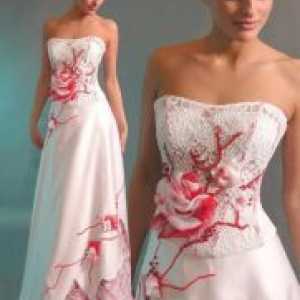 Rose poročna obleka
