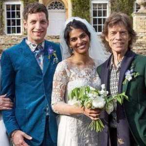 Sin Mick Jagger in njegova žena praznoval svojo poroko s starši