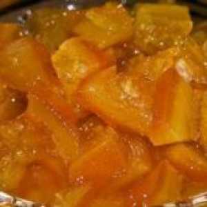 Pumpkin rezine s sladkorjem v pečici