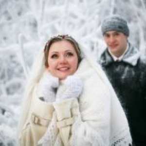 Zimska poroka fotografiranje
